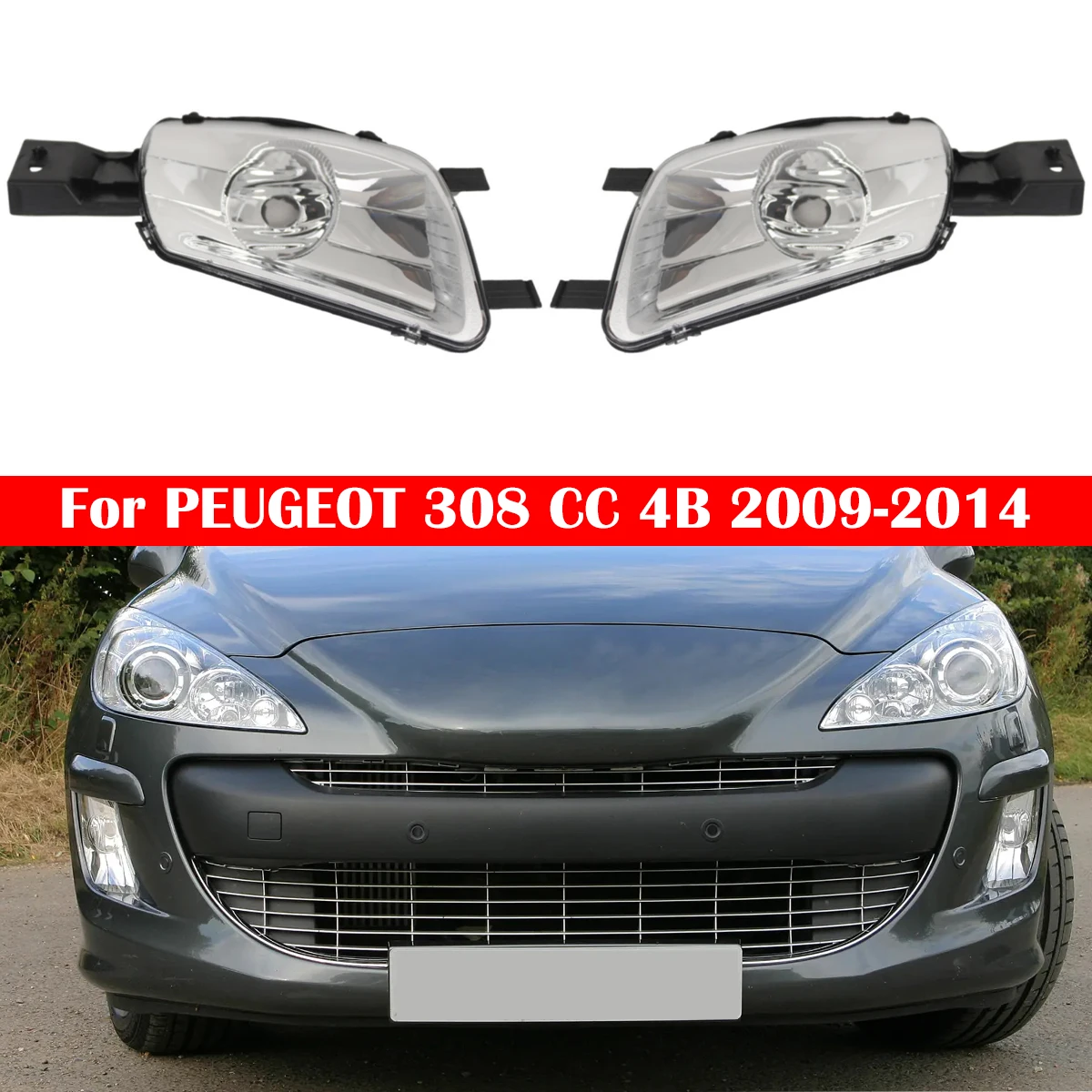 9674041680 9674041580 For Peugeot 308 308CC 308SW 07-14 Car Replacement Left Right Front Bumper Fog Lights Lamps Without Bulbs
9674041680 9674041580 For Peugeot 308 308CC 308SW 07-14 Car Replacement Left Right Front Bumper Fog Lights Lamps Without Bulbs