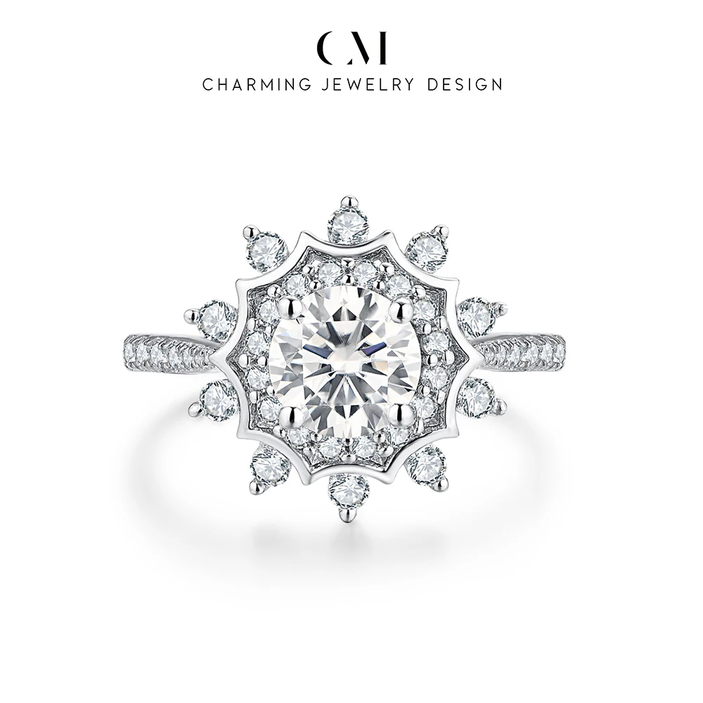 CHARMING Vintage Flower Shining Moissanite Ring S925 Silver for Women Dinner Party Jewelry Birthday Gifts Anniversary Engagement
CHARMING Vintage Flower Shining Moissanite Ring S925 Silver for Women Dinner Party Jewelry Birthday Gifts Anniversary Engagement