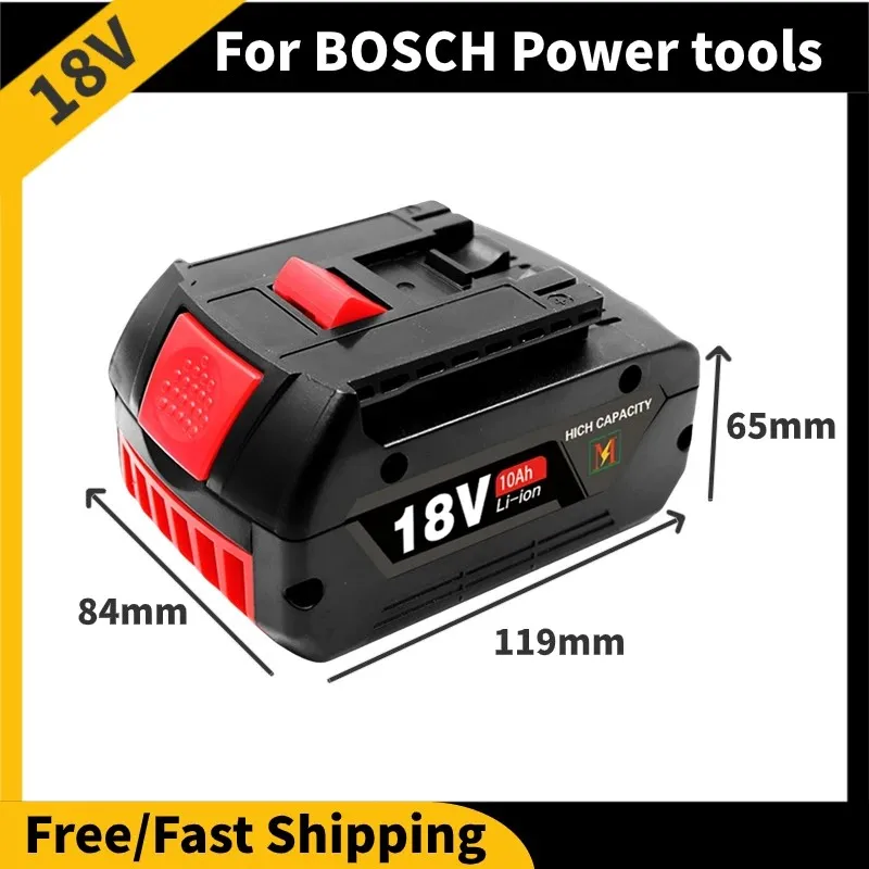 18V Rechargeable Power Tool Battery 6.0Ah 10.0Ah For Bosch 18V Rechargeable Li-ion Battery BAT609 BAT609G BAT618 BAT618G BAT614
18V Rechargeable Power Tool Battery 6.0Ah 10.0Ah For Bosch 18V Rechargeable Li-ion Battery BAT609 BAT609G BAT618 BAT618G BAT614