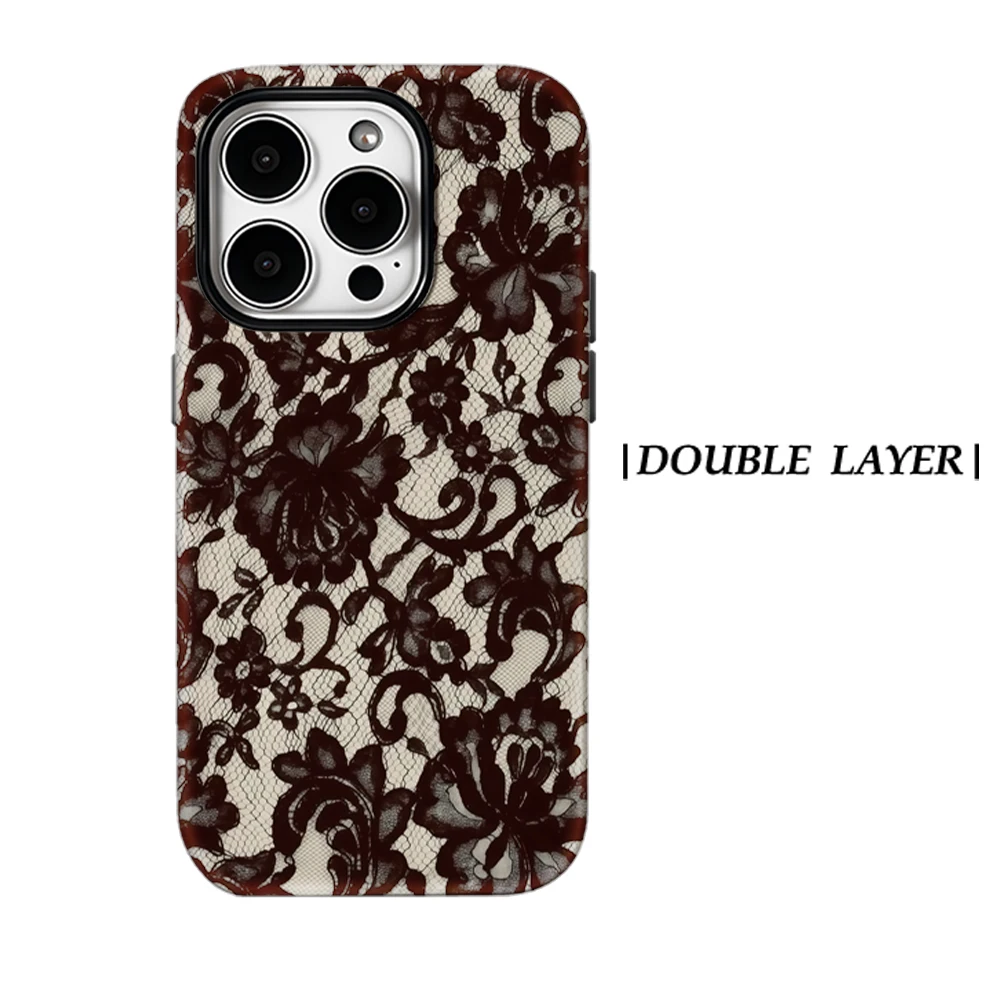 Luxury Black Lace Damask Phone Case for iPhone 17 16 15 14 13 12 11 Pro Max Air Plus Luxury Double-layer Back Cover
Luxury Black Lace Damask Phone Case for iPhone 17 16 15 14 13 12 11 Pro Max Air Plus Luxury Double-layer Back Cover