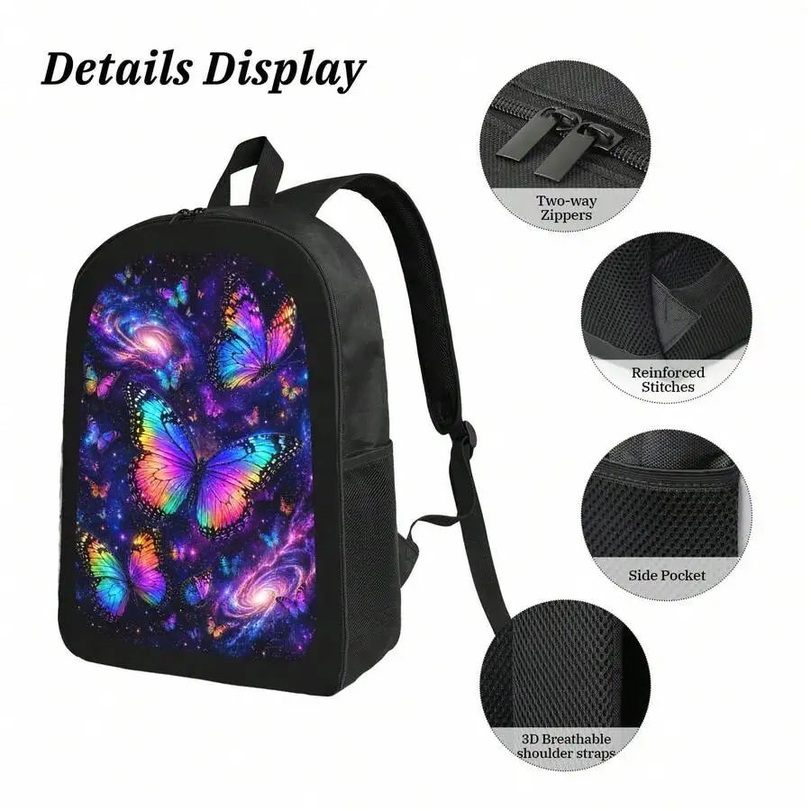 Starry Sky Butterfly Print Backpack Lightweight Durable Casual Daypack For Men Women
Starry Sky Butterfly Print Backpack Lightweight Durable Casual Daypack For Men Women