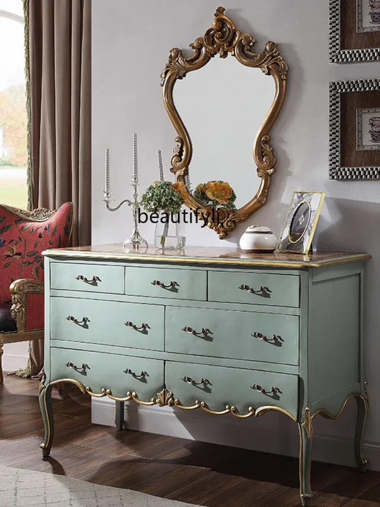ss7304 Retro French Solid Wood Hallway Mirror Cabinet Distressed Gold High-End Living Room Furniture Villa Storage Side Cabinet
ss7304 Retro French Solid Wood Hallway Mirror Cabinet Distressed Gold High-End Living Room Furniture Villa Storage Side Cabinet