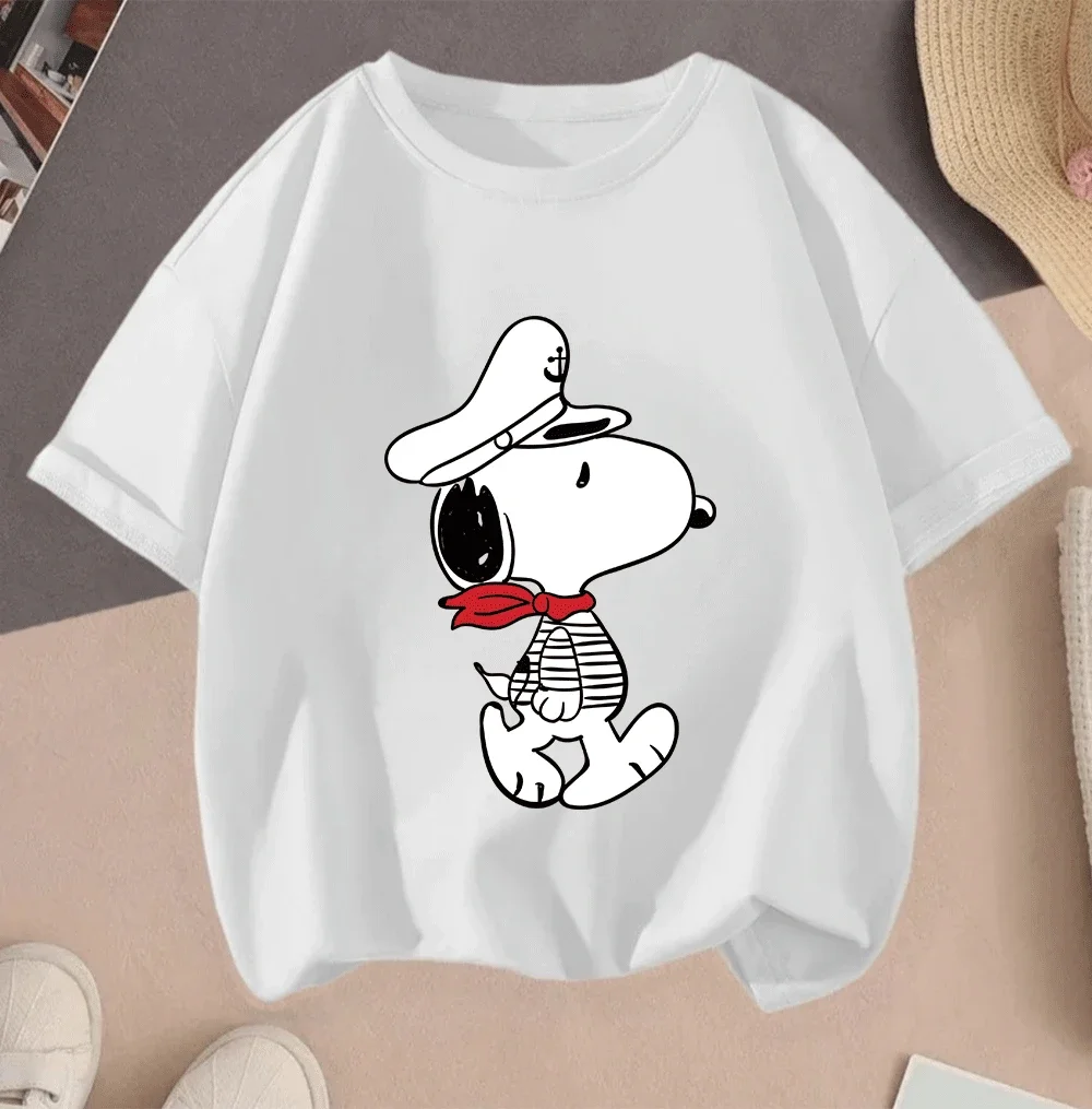2026 Everyday Casual 2D Snoopy Cartoon Short Sleeve Hot Sale Printed Tees For Girls
2026 Everyday Casual 2D Snoopy Cartoon Short Sleeve Hot Sale Printed Tees For Girls