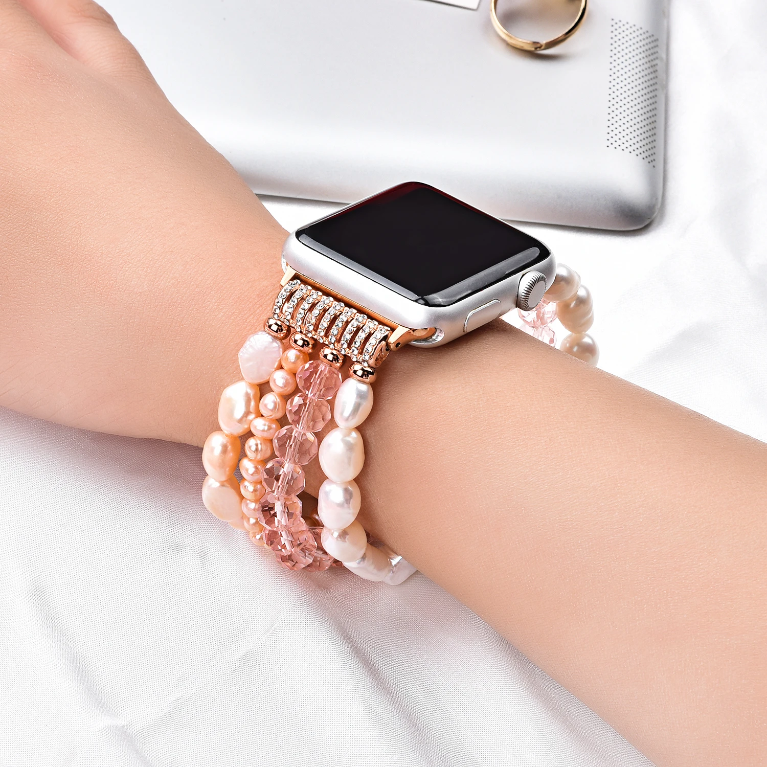 Браслет для Apple watch band 45 мм 41 мм 44 мм 42 мм 40 мм 38 мм, эластичный браслет с бусинами для ювелирных изделий, подходит для iWatch Ultra 8 7 6 5 4 SE
Браслет для Apple watch band 45 мм 41 мм 44 мм 42 мм 40 мм 38 мм, эластичный браслет с бусинами для ювелирных изделий, подходит для iWatch Ultra 8 7 6 5 4 SE
