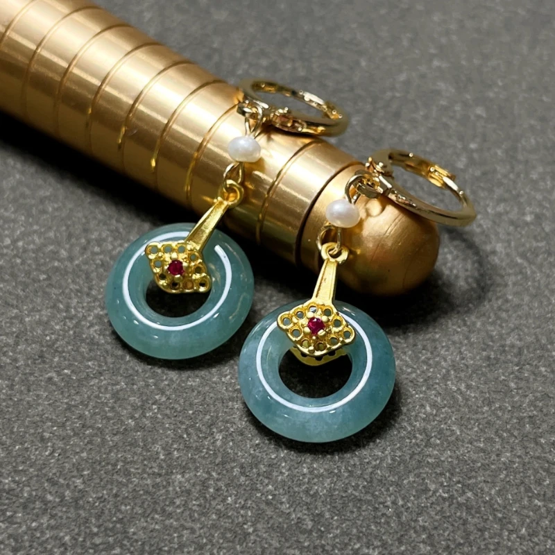 Chinese Classical Style Natural Jade Freshwater Pearl Safety Buckle Women's Earrings Retro Personalized Quality Jewelry Gift
Chinese Classical Style Natural Jade Freshwater Pearl Safety Buckle Women's Earrings Retro Personalized Quality Jewelry Gift