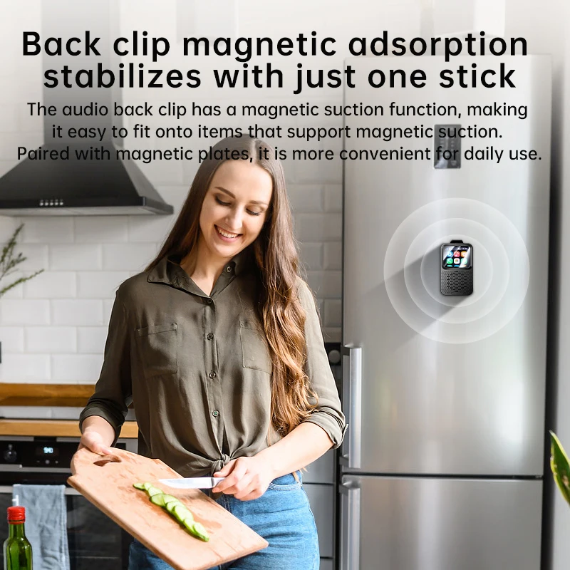 Clip-on Bluetooth Speaker: TF Card Support, Waterproof, Magnetic, Long Battery Life, Outdoor Mini
Clip-on Bluetooth Speaker: TF Card Support, Waterproof, Magnetic, Long Battery Life, Outdoor Mini