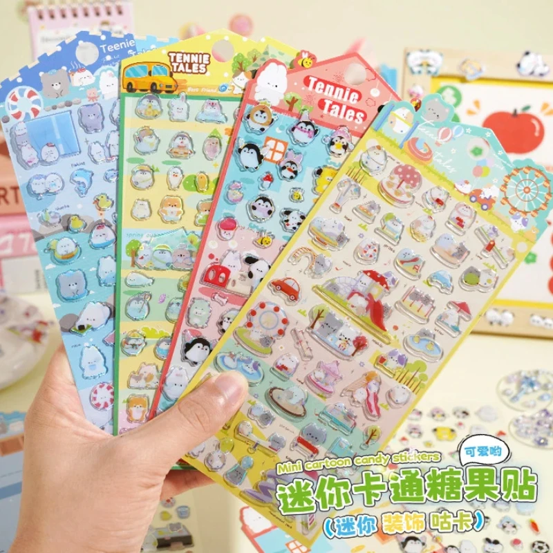 4 шт., кавайные животные, 3d рельефные хрустальные наклейки, милые наклейки для декора мобильного телефона «сделай сам», студенческие канцелярские принадлежности для рук
4 шт., кавайные животные, 3d рельефные хрустальные наклейки, милые наклейки для декора мобильного телефона «сделай сам», студенческие канцелярские принадлежности для рук