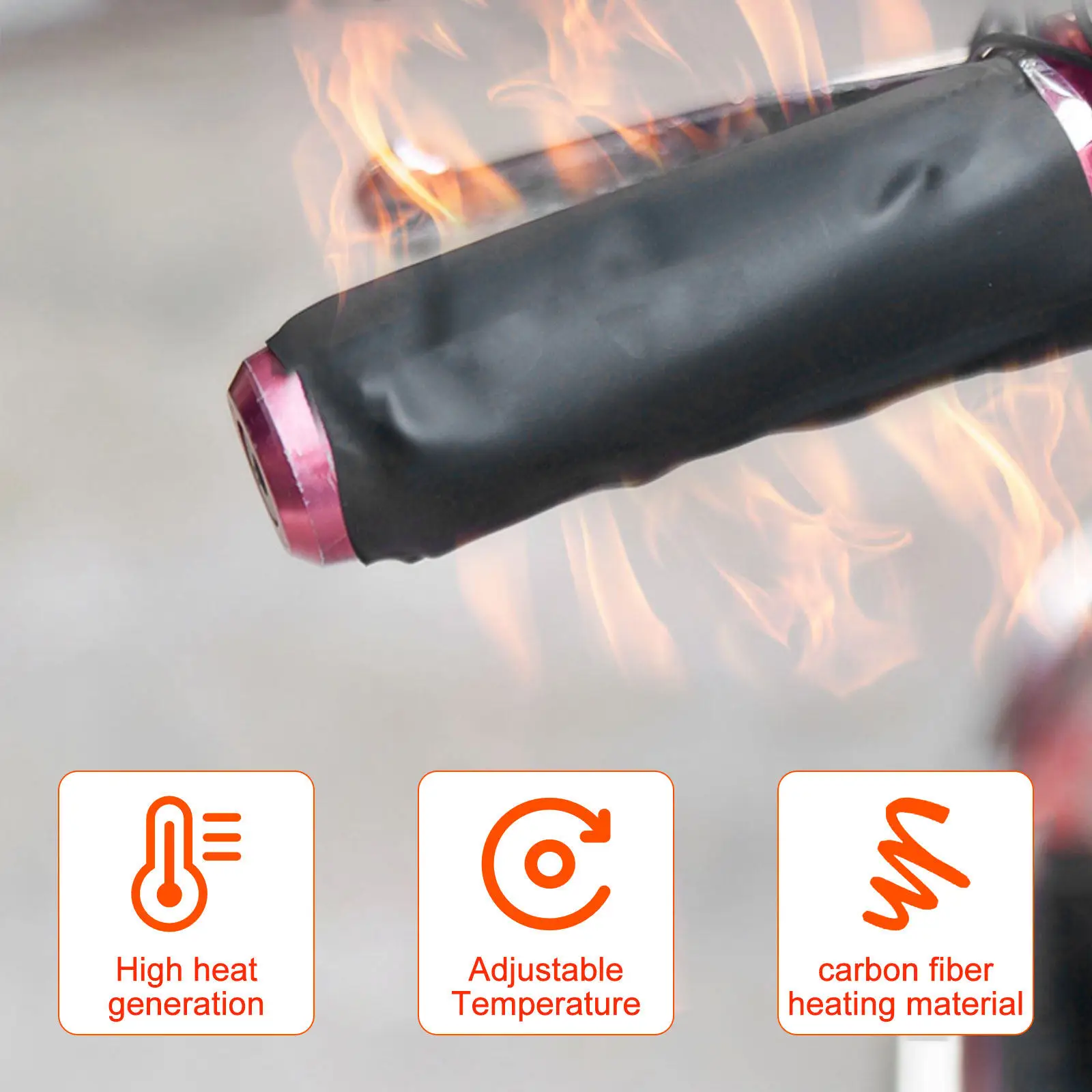 1 Pair Motorcycle Electric Heated Grip Covers Adjustable Heat Anti-Slip Handlebar Covers Warmers Universal Motorbike Heating
1 Pair Motorcycle Electric Heated Grip Covers Adjustable Heat Anti-Slip Handlebar Covers Warmers Universal Motorbike Heating