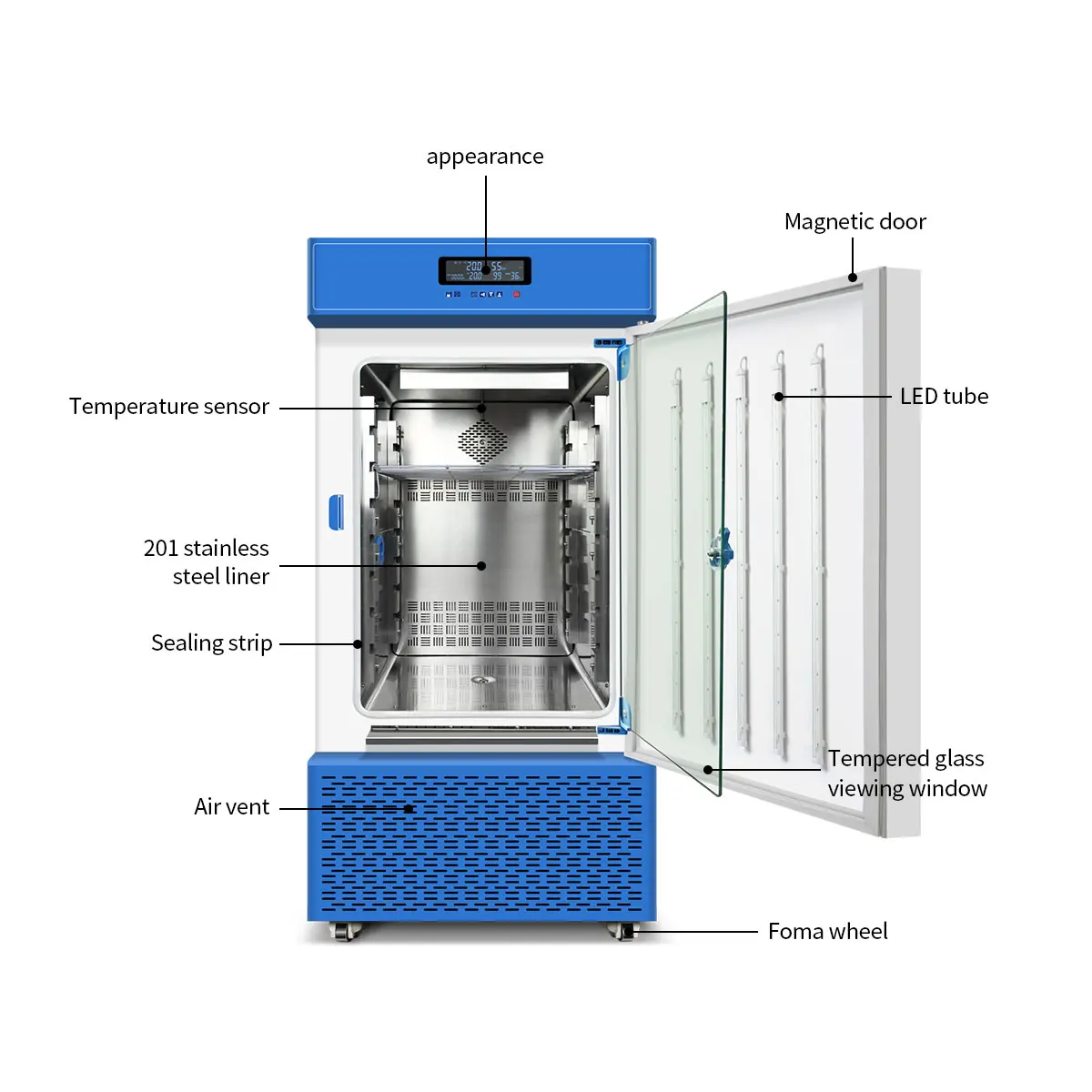 GZX-250B Инкубатор для роста растений с конвекционным освещением для ботанических исследований и культивирования - Световой инкубатор
GZX-250B Инкубатор для роста растений с конвекционным освещением для ботанических исследований и культивирования - Световой инкубатор