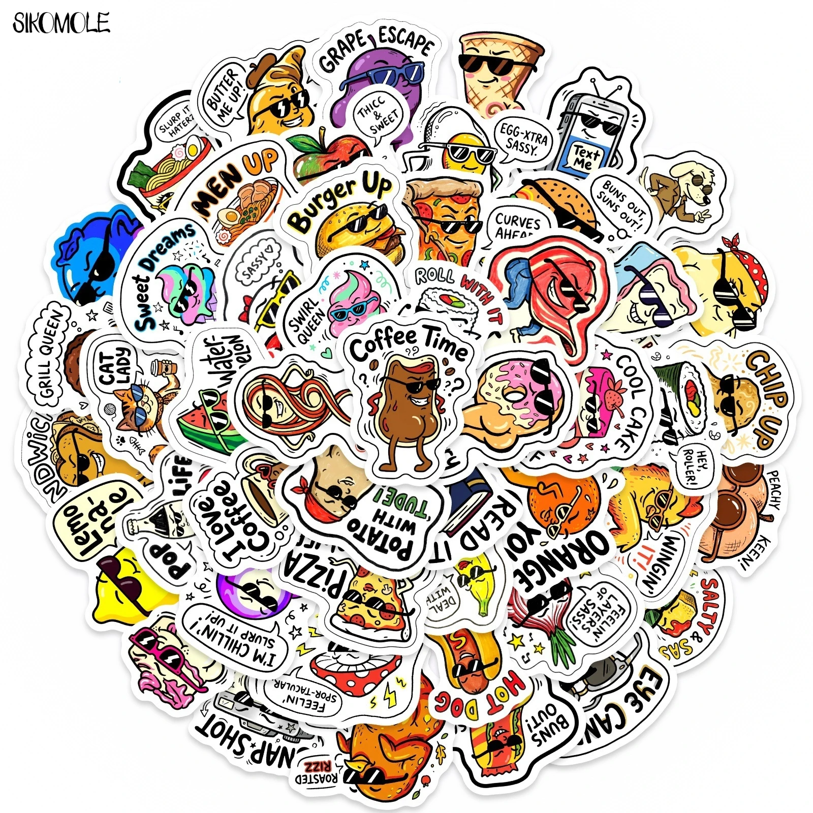 10/30/50PCS Cartoon Funny Humorous Food MEME Stickers Book DIY Skateboard Guitar Luggage Suitcase Decoration Graffiti Sticker
10/30/50PCS Cartoon Funny Humorous Food MEME Stickers Book DIY Skateboard Guitar Luggage Suitcase Decoration Graffiti Sticker