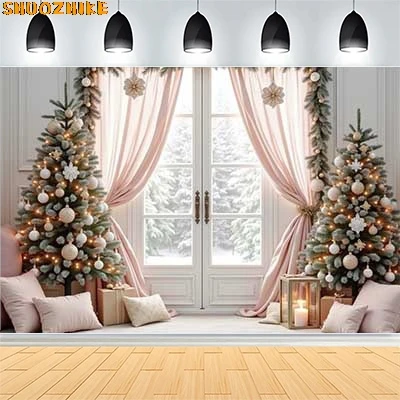 Christmas Day Wreath Family New Year Party Photography Backdrops Prop Window Living Room Xmas Tree Gift Snow Background VN-15
Christmas Day Wreath Family New Year Party Photography Backdrops Prop Window Living Room Xmas Tree Gift Snow Background VN-15