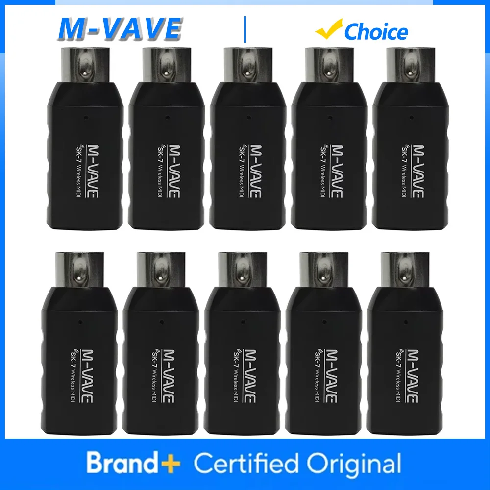 Беспроводной адаптер M-VAVE SK7 2,4 ГГц, перезаряжаемый беспроводной MIDI-передатчик/приемник, система передачи данных, MIDI-адаптер, подключение и использование (Plug and Play)
Беспроводной адаптер M-VAVE SK7 2,4 ГГц, перезаряжаемый беспроводной MIDI-передатчик/приемник, система передачи данных, MIDI-адаптер, подключение и использование (Plug and Play)