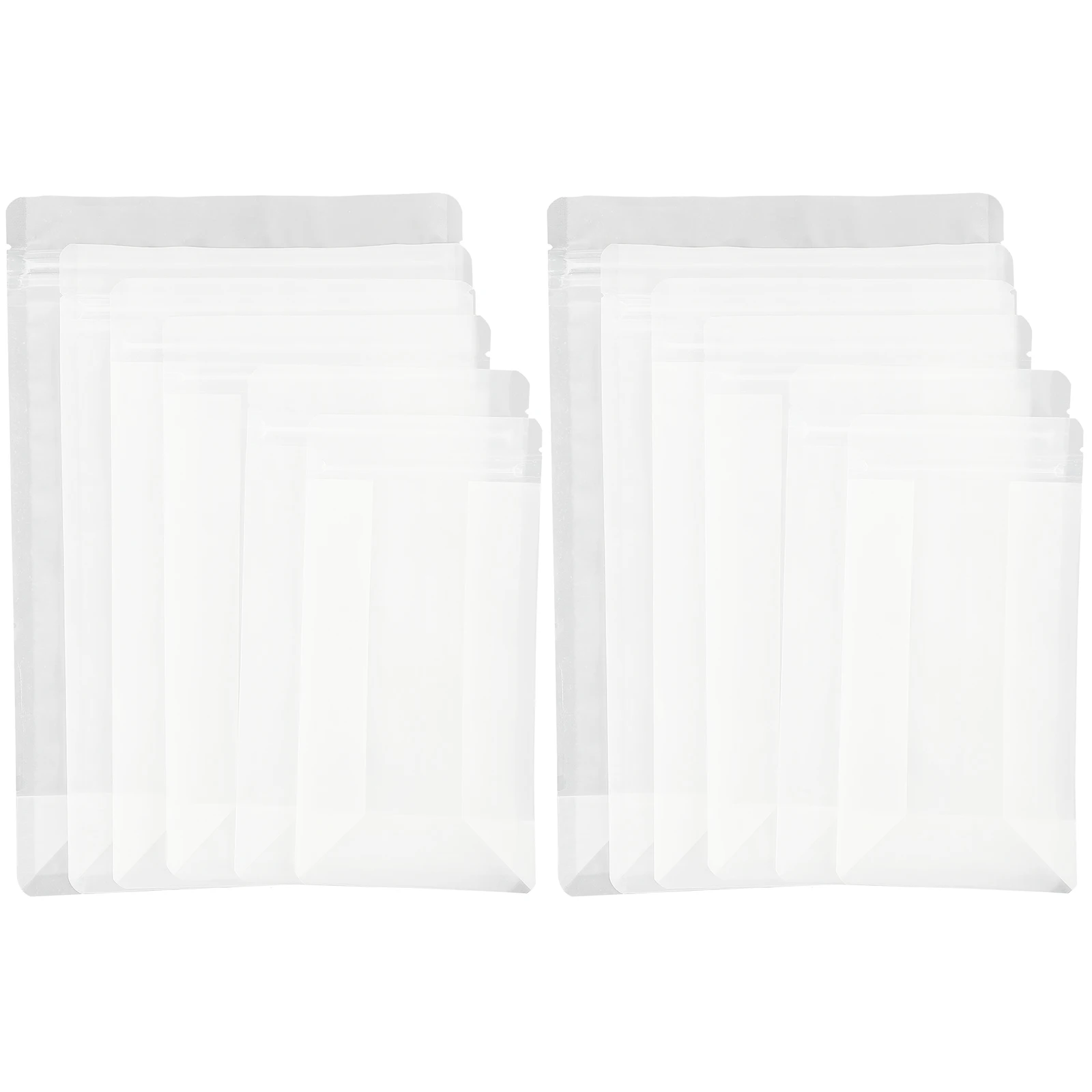 12 Pcs Food Packaging Bags Half Transparent Self Seal 6 Sizes Reusable Storage Bags for Snacks Tea Coffee Nuts Grocery
12 Pcs Food Packaging Bags Half Transparent Self Seal 6 Sizes Reusable Storage Bags for Snacks Tea Coffee Nuts Grocery