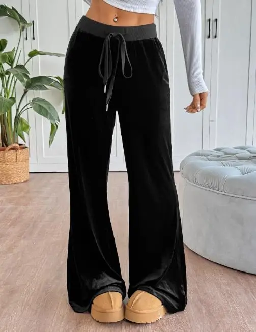 New Velvet Pants for Women In Autumn 2025 Temperament Commuting Daily Clothing Female Fashion Drawstring Sports Trousers
New Velvet Pants for Women In Autumn 2025 Temperament Commuting Daily Clothing Female Fashion Drawstring Sports Trousers