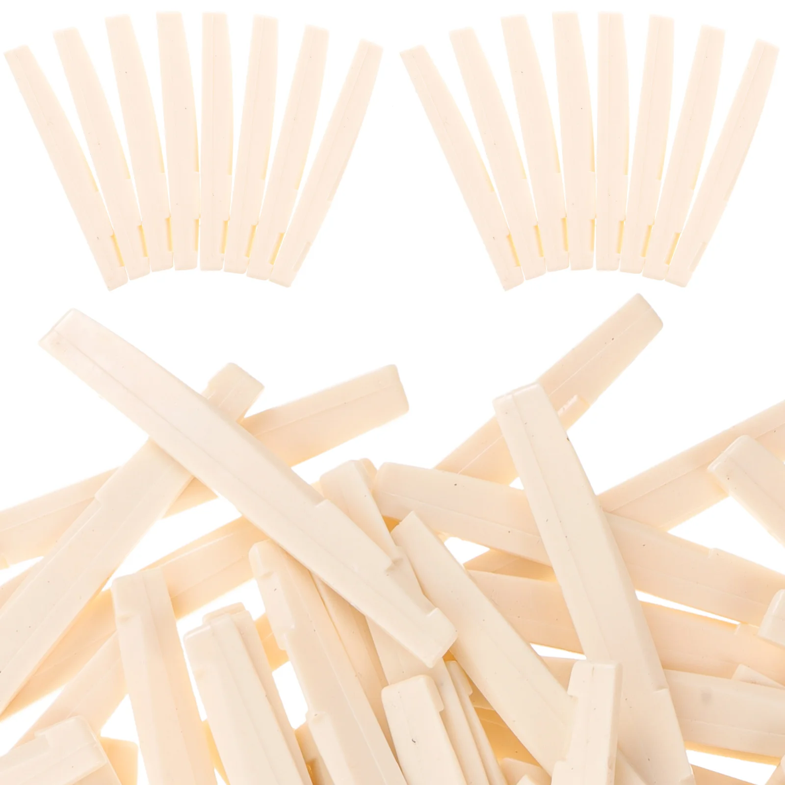 100 Pcs Guitar Nut String Replacement Acoustic Saddle Accessories for Practicing Kit Plastic Parts and
100 Pcs Guitar Nut String Replacement Acoustic Saddle Accessories for Practicing Kit Plastic Parts and