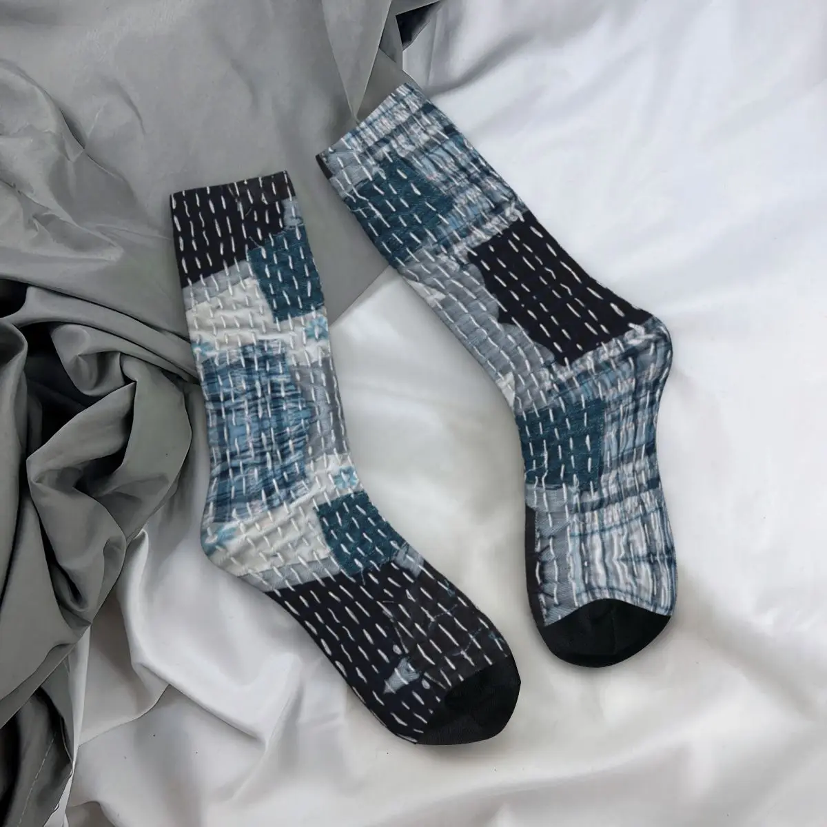 Happy Funny Male Men Socks Casual Jean Boro Sashiko Handmade Sock Polyester Patchwork Skateboard Women's Socks Autumn Winter
Happy Funny Male Men Socks Casual Jean Boro Sashiko Handmade Sock Polyester Patchwork Skateboard Women's Socks Autumn Winter