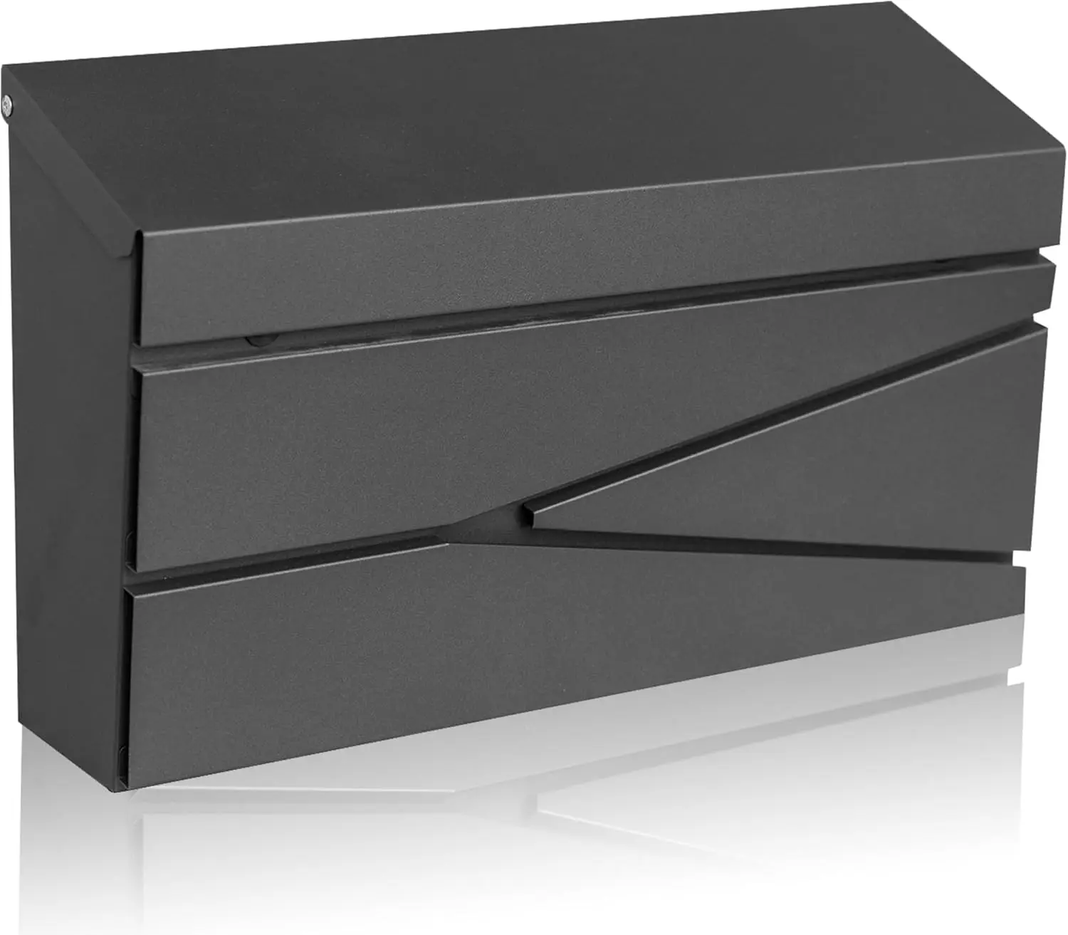 Large Wall Mount Mailbox, Galvanized Steel Rust-Proof, 15.74x9.84x4.33 in, Black Modern
Large Wall Mount Mailbox, Galvanized Steel Rust-Proof, 15.74x9.84x4.33 in, Black Modern
