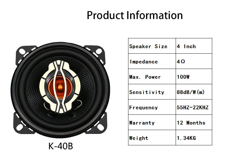 factory Supplier 4/5/6/6x9 Inch Car Audio Speaker 91dB 2 Way Car Coaxial Speaker (a pair)
factory Supplier 4/5/6/6x9 Inch Car Audio Speaker 91dB 2 Way Car Coaxial Speaker (a pair)