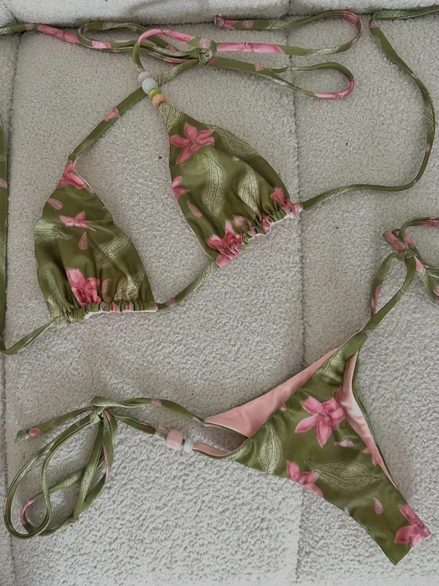 Micro Bikinis 2026 Sexy Women Swimsuit Swimwear Female Floral Thong Bikini Set Biquini Bathing Suit Swimming Suit Beachwear
Micro Bikinis 2026 Sexy Women Swimsuit Swimwear Female Floral Thong Bikini Set Biquini Bathing Suit Swimming Suit Beachwear