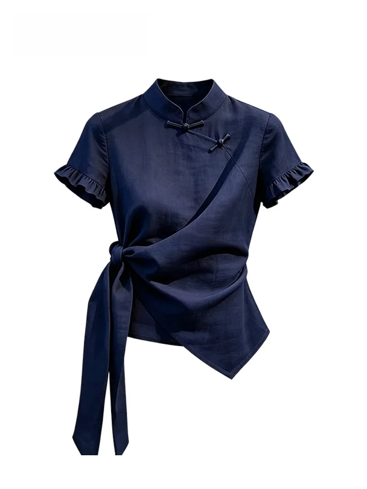 CaraCLUB plus Size Chinese Style Short Sleeve Shirt Women Summer New Style Fat Sister National Style Meat Covering Design Top
CaraCLUB plus Size Chinese Style Short Sleeve Shirt Women Summer New Style Fat Sister National Style Meat Covering Design Top