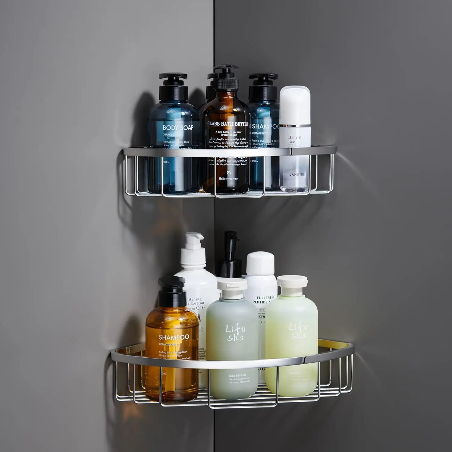 2-Pack Stainless Steel Corner Shower Caddy, Rust-Proof Wall Mounted Organizer for Bathroom and Kitchen
2-Pack Stainless Steel Corner Shower Caddy, Rust-Proof Wall Mounted Organizer for Bathroom and Kitchen