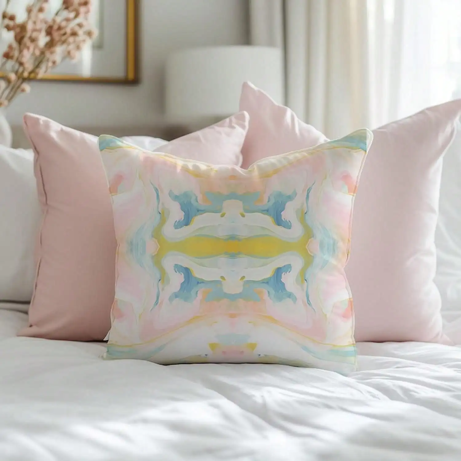 Watercolor Pillowcase, Soft Pink, Blue, and White, Abstract Art Style, Home Decor, College Dorm Bedroom, Impressionist Style, Modern
Watercolor Pillowcase, Soft Pink, Blue, and White, Abstract Art Style, Home Decor, College Dorm Bedroom, Impressionist Style, Modern