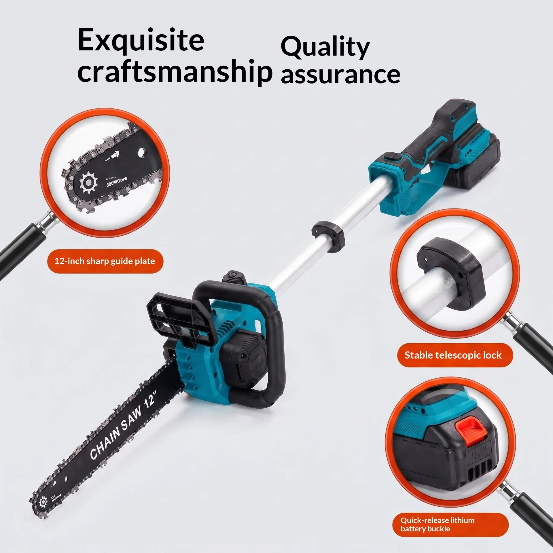 12-Inch Pull Rod High-Speed Saw Telescopic Handle Handheld Woodworking Electric Saw Large Capacity Battery Outdoor Pruning Saw
12-Inch Pull Rod High-Speed Saw Telescopic Handle Handheld Woodworking Electric Saw Large Capacity Battery Outdoor Pruning Saw