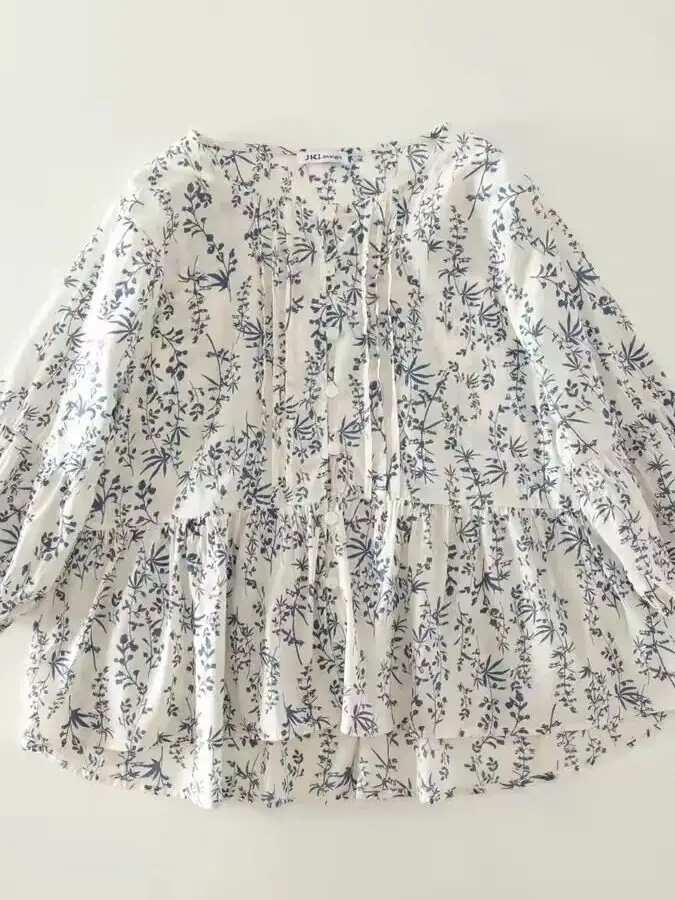 Women's Loose Fit Printed Accordion Pleat Thin Long Sleeve Top Mid-Length Casual Wear Summer Season Breathable Fabric
Women's Loose Fit Printed Accordion Pleat Thin Long Sleeve Top Mid-Length Casual Wear Summer Season Breathable Fabric