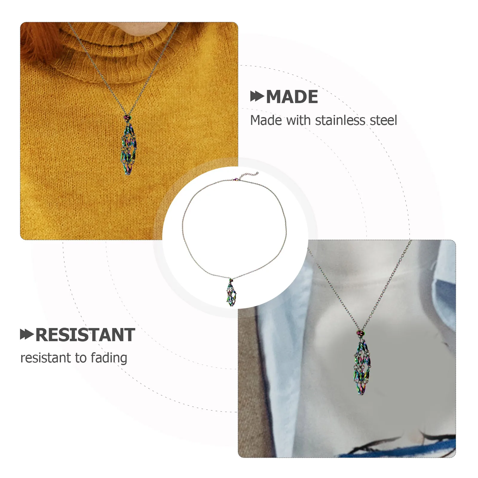 Crystal Rough Necklace Cage Jewelry Holding Pendant Adjust Stainless Steel Stone Miss
Crystal Rough Necklace Cage Jewelry Holding Pendant Adjust Stainless Steel Stone Miss