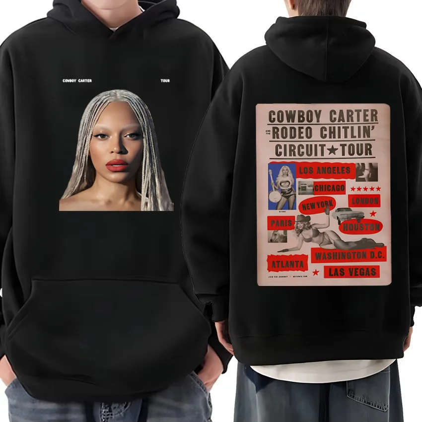 Beyoncé Cowboy Carter Tour Printed Sweatshirt men women's vintage pullovers Fleece Long sleeve Fashion oversized hip hop Hoodie
Beyoncé Cowboy Carter Tour Printed Sweatshirt men women's vintage pullovers Fleece Long sleeve Fashion oversized hip hop Hoodie