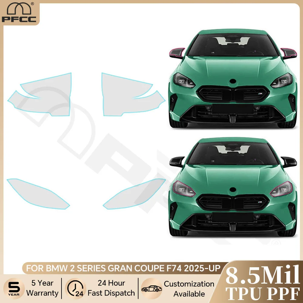 For BMW 2 Series Gran Coupe F74 2025 Pre-cut PPF Car Headlight Rearview B Pillars TPU Paint Protection Film Clear Anti-scratch
For BMW 2 Series Gran Coupe F74 2025 Pre-cut PPF Car Headlight Rearview B Pillars TPU Paint Protection Film Clear Anti-scratch