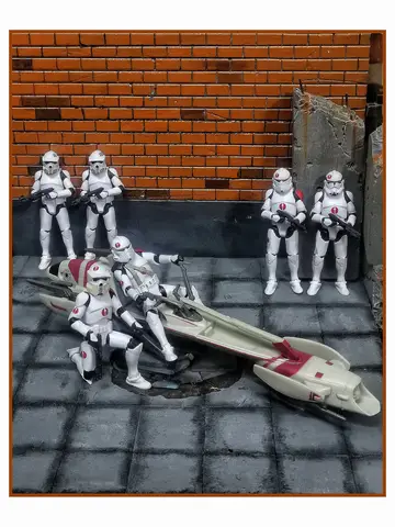 Star Wars 3.75 Inch  Clone Trooper 1/18 442nd 91st Mobile Recon Corps  ARF  RARC Action Figure  Commander Neyo Toys Model Loose