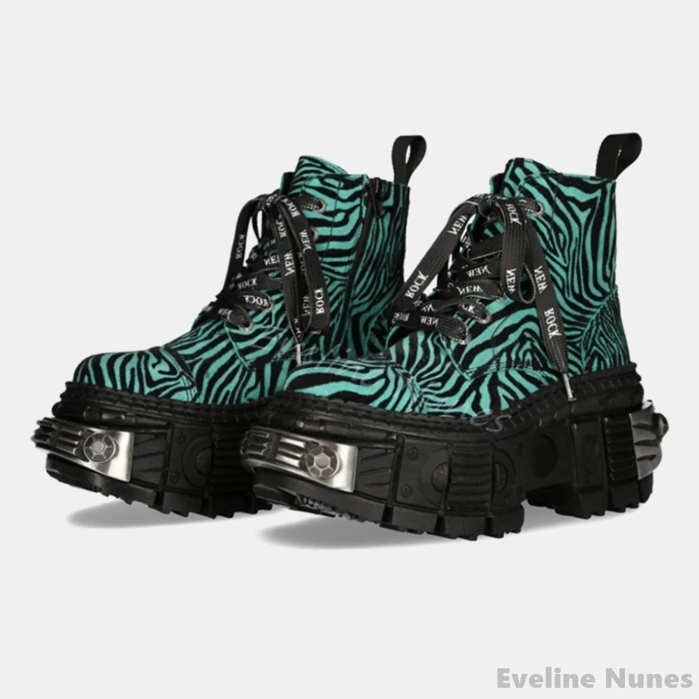 Retro Contrast Color Leopard Print Punk Boots Women Hotties Tank Thick Sole Cross Strap Fashion Boot New Heavy Metal Ankle Boots
Retro Contrast Color Leopard Print Punk Boots Women Hotties Tank Thick Sole Cross Strap Fashion Boot New Heavy Metal Ankle Boots