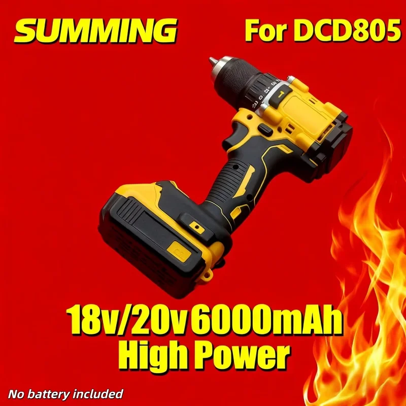Lithium Battery 20V RechargeableBrushless Compact ElectricScrewdriver replaceable Hand Drill Impact Drill DCD805 for DCB206
Lithium Battery 20V RechargeableBrushless Compact ElectricScrewdriver replaceable Hand Drill Impact Drill DCD805 for DCB206
