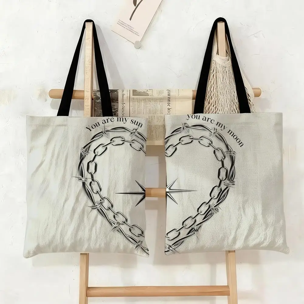 You are my love Storage Bags Canvas Tote Bag Large Capacity Double-Sided Print Reusable Shopping Bag Eco-Friendly Shoulder Bag
You are my love Storage Bags Canvas Tote Bag Large Capacity Double-Sided Print Reusable Shopping Bag Eco-Friendly Shoulder Bag