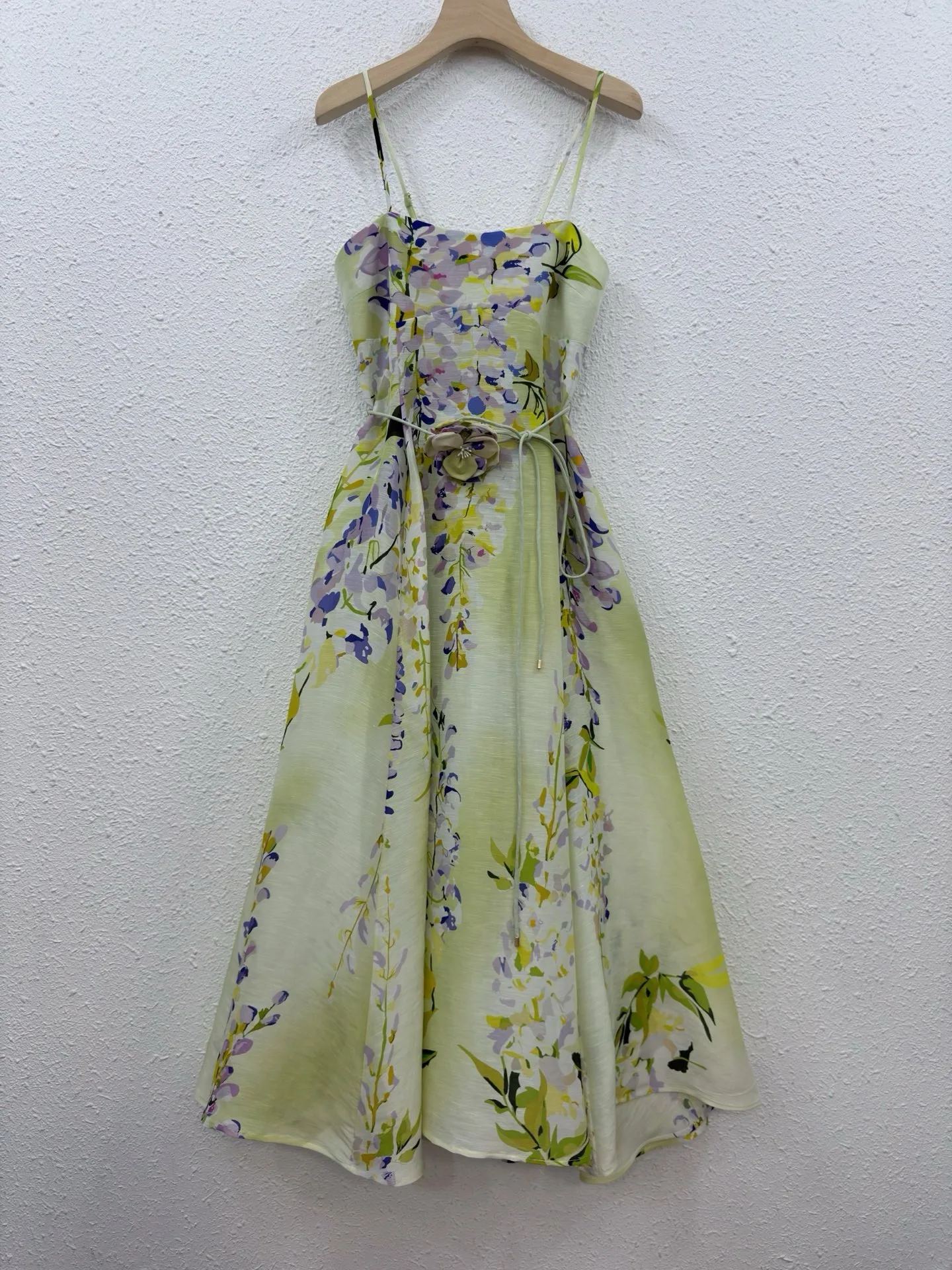 Silk Linen Women Wisteria Floral Print Satin Midi Dress Spaghetti Strap High Waist A-Line Flared Summer Party Sundress Bohemian
Silk Linen Women Wisteria Floral Print Satin Midi Dress Spaghetti Strap High Waist A-Line Flared Summer Party Sundress Bohemian