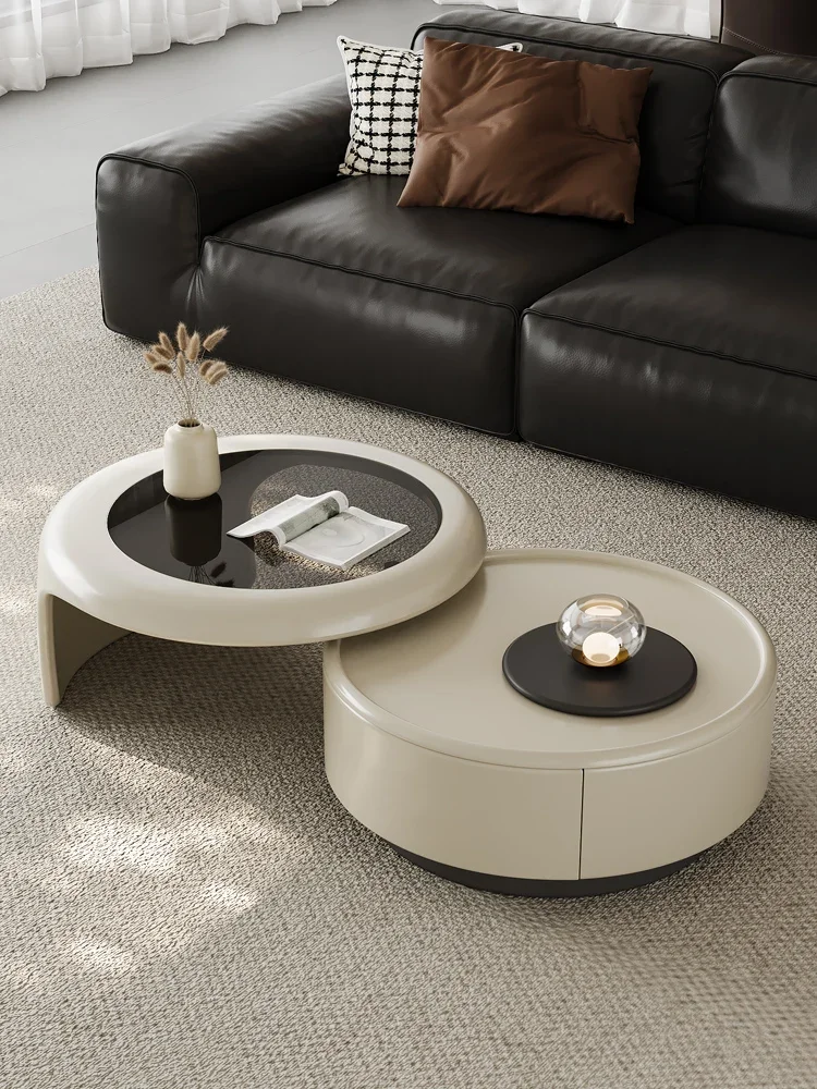 Retractable coffee table light luxury high-end living room household small apartment 2025 new designer
Retractable coffee table light luxury high-end living room household small apartment 2025 new designer