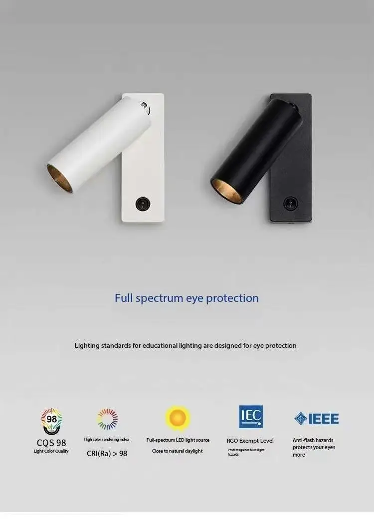 Черный скандинавский прикроватный настенный светильник, светодиодный настенный светильник для чтения в спальне, гостиная, кабинет с переключателем, вращающийся настенный светильник AC110V 220V
Черный скандинавский прикроватный настенный светильник, светодиодный настенный светильник для чтения в спальне, гостиная, кабинет с переключателем, вращающийся настенный светильник AC110V 220V