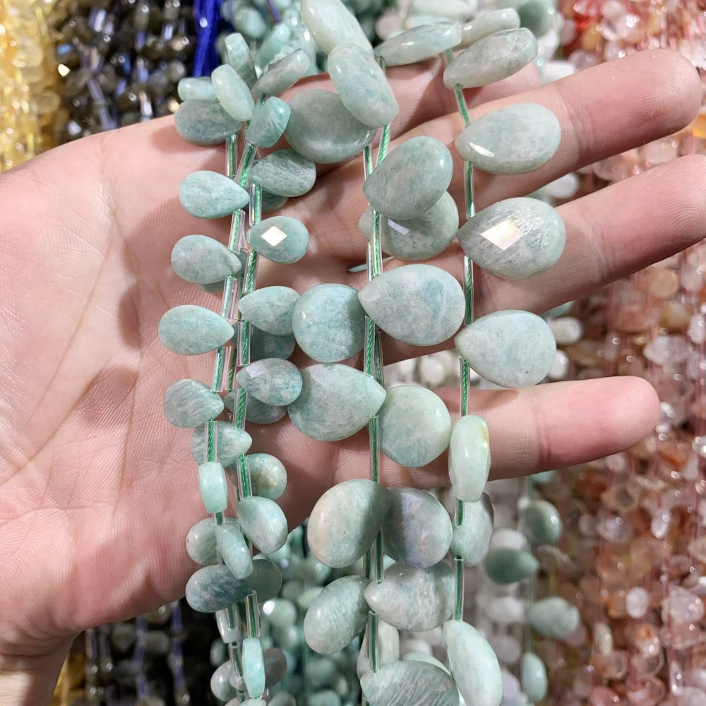 8x12mm 13x18mm Natural Amazonite Citrine Faceted Teardrop Loose Beads DIY for Necklace Earrings Pendants Jewelry Making Accessor
8x12mm 13x18mm Natural Amazonite Citrine Faceted Teardrop Loose Beads DIY for Necklace Earrings Pendants Jewelry Making Accessor