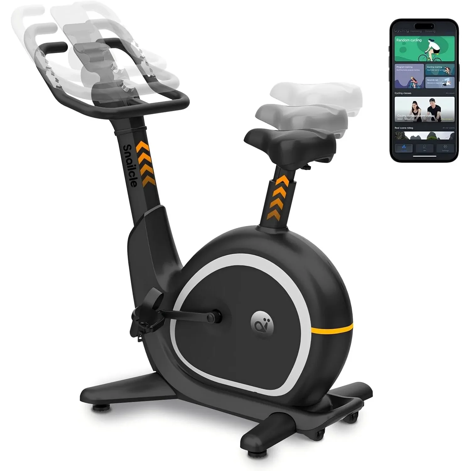 Exercise Bike for Home with Auto Seat & Handlebar Adjustment, Silent Magnetic Resistance, App-Controlled Resistance, Customized
Exercise Bike for Home with Auto Seat & Handlebar Adjustment, Silent Magnetic Resistance, App-Controlled Resistance, Customized