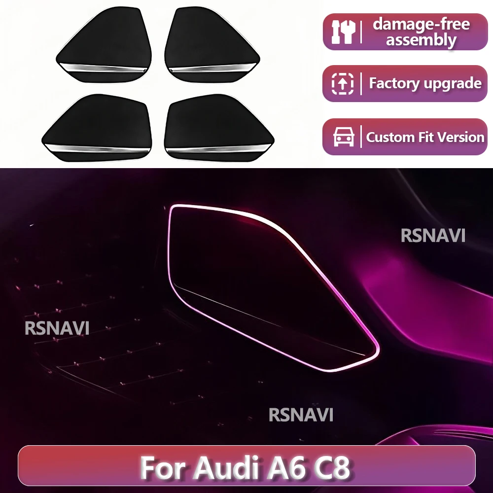 RSNAVI Factory settings For Audi A4 A5 B9 32 Color Car LED Speaker Cover Horn Cover Atmosphere Lights Precise Fit
RSNAVI Factory settings For Audi A4 A5 B9 32 Color Car LED Speaker Cover Horn Cover Atmosphere Lights Precise Fit