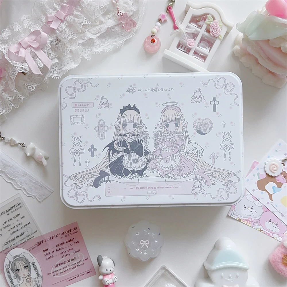 Железная коробка в стиле аниме, коробка для хранения, милая и простая трехдюймовая фотография, маленькая карта, уплотнительная наклейка для хранения, коробка для хранения с принтом для девочек-блейдинга
Железная коробка в стиле аниме, коробка для хранения, милая и простая трехдюймовая фотография, маленькая карта, уплотнительная наклейка для хранения, коробка для хранения с принтом для девочек-блейдинга