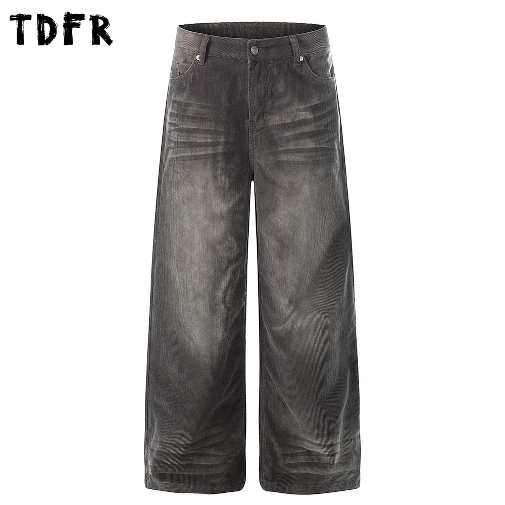 Retro Distressed Corduroy Pants Mens Spring Casual Pocket Straight Wide Leg Baggy Trousers Man
Retro Distressed Corduroy Pants Mens Spring Casual Pocket Straight Wide Leg Baggy Trousers Man