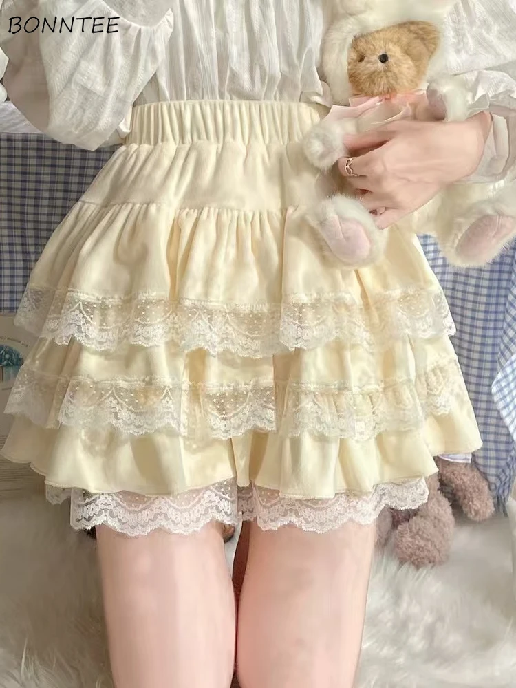 Lace Cake Skirts Women Patchwork Sweet Temper Midi Designed Fashion Loose Casual Streetwear Faldas Japanese Harajuku Kawaii Ins
Lace Cake Skirts Women Patchwork Sweet Temper Midi Designed Fashion Loose Casual Streetwear Faldas Japanese Harajuku Kawaii Ins