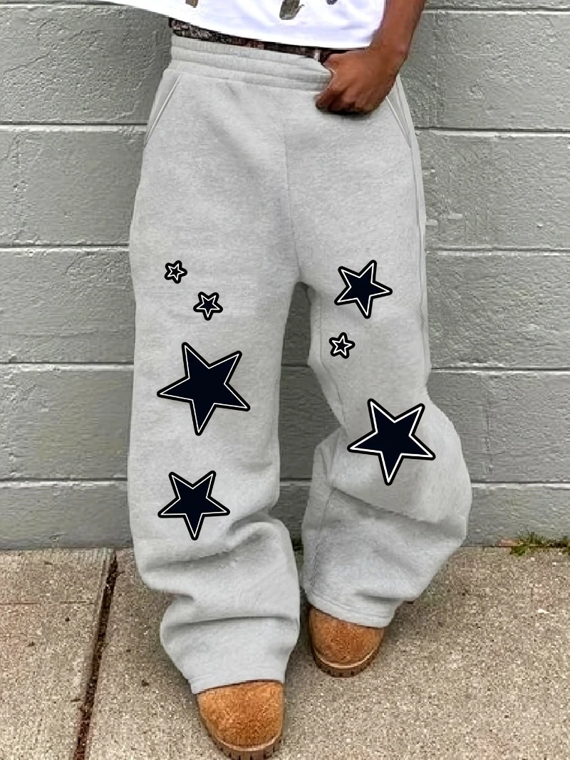 Men's Star Print Loose Fit Drawstring Sweatpants - Versatile Sportswear for an Active Lifestyle streetwear men
Men's Star Print Loose Fit Drawstring Sweatpants - Versatile Sportswear for an Active Lifestyle streetwear men