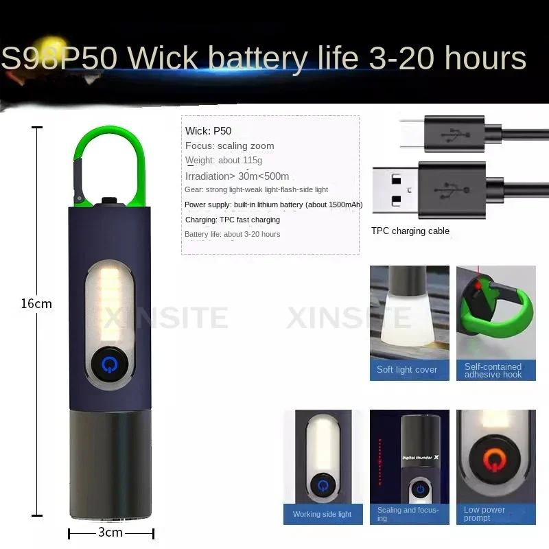 Mini Flashlight Aluminum Alloy Pen Shaped Household Flashlight AAA Outdoor Strong Light
Mini Flashlight Aluminum Alloy Pen Shaped Household Flashlight AAA Outdoor Strong Light