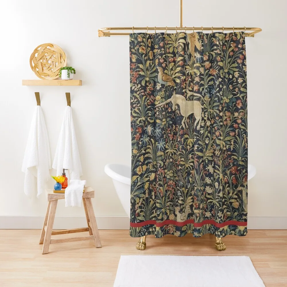 Medieval Tapestry of Unicorn Shower Curtain Bathroom Box Bathroom Shower Shower Waterproof Curtain
Medieval Tapestry of Unicorn Shower Curtain Bathroom Box Bathroom Shower Shower Waterproof Curtain