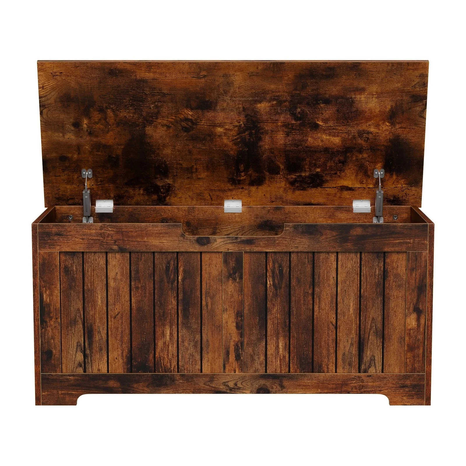 Flip-Top Toy Box Storage Chest with 2 Safty Hinges Bed End Bench Rustic Brown
Flip-Top Toy Box Storage Chest with 2 Safty Hinges Bed End Bench Rustic Brown