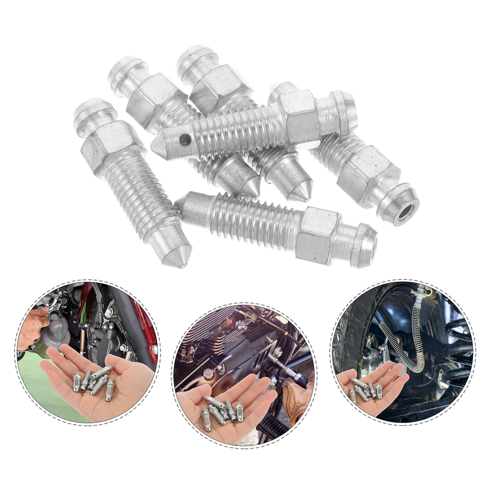 6 Pcs Brake Pump Screws Car Bleed Kit Caliper Fitting Bleeding Calipers Bleeder Fittings
6 Pcs Brake Pump Screws Car Bleed Kit Caliper Fitting Bleeding Calipers Bleeder Fittings