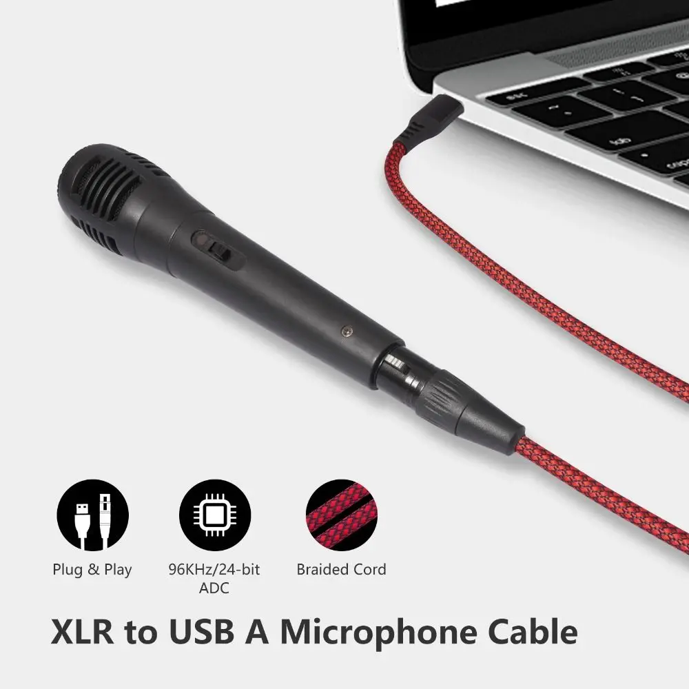 Canon Plug USB Microphone Cable Male To Female Multifunction Mic Link Converter Cable 1m 2m 3m Corrosion-Resistant
Canon Plug USB Microphone Cable Male To Female Multifunction Mic Link Converter Cable 1m 2m 3m Corrosion-Resistant